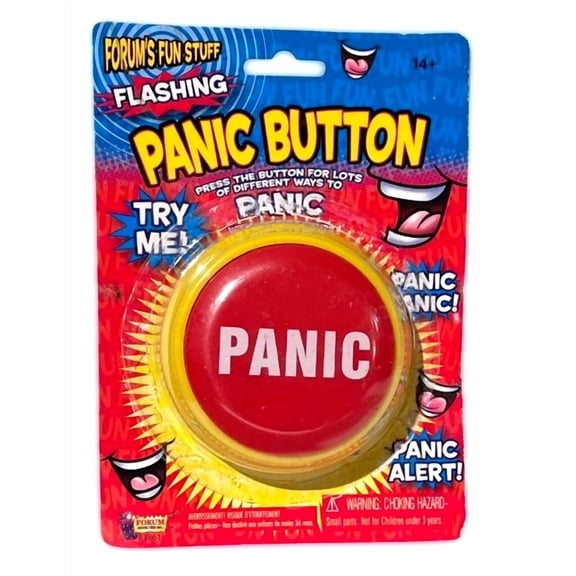 KLYNE - Flashing Panic Button Funny Office Desk Gift Gag Joke Prank Alert Alarm Sound