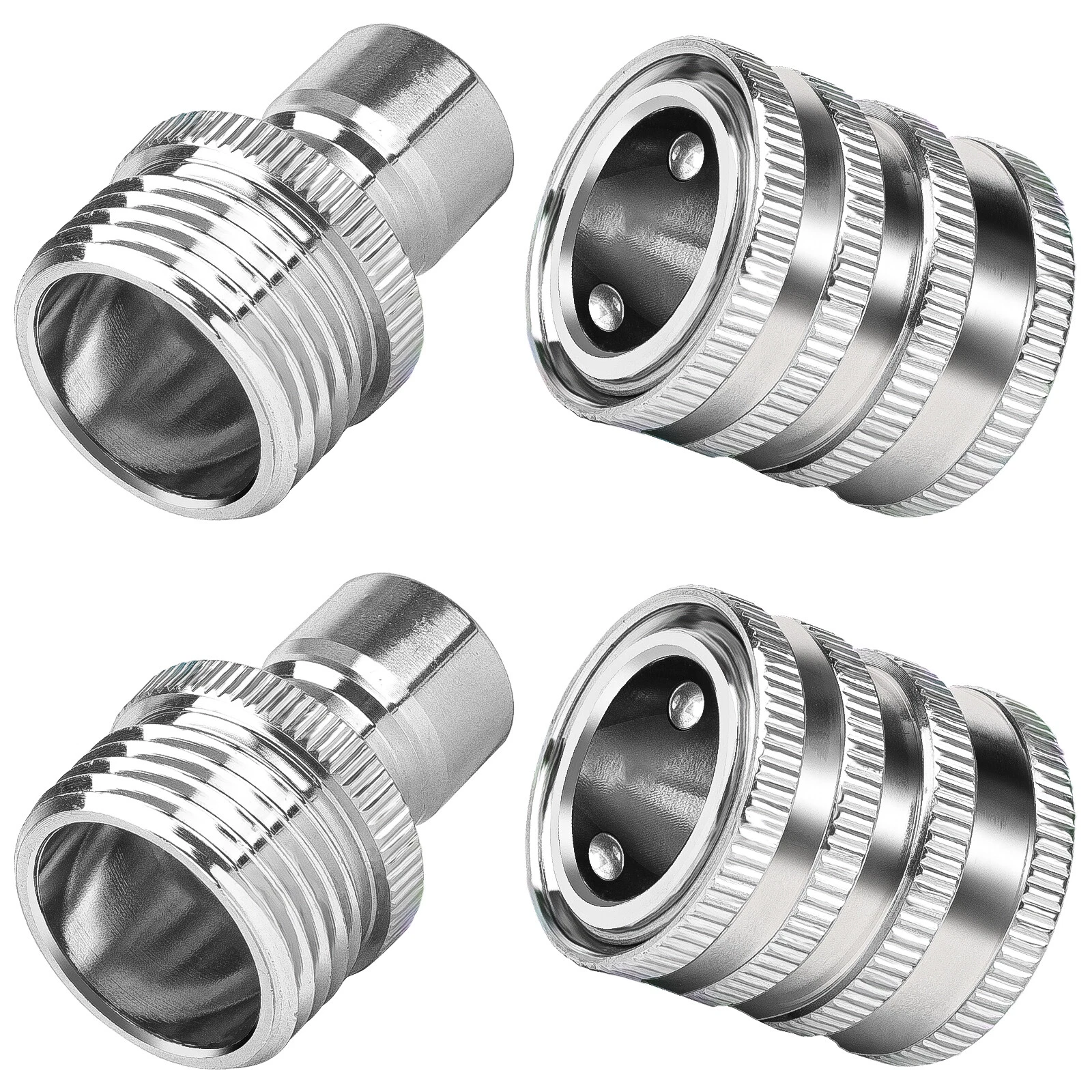 KLYNE - Garden Hose Quick Connect Water Hose Fitting 3/4 Inch Female Male Connector Set