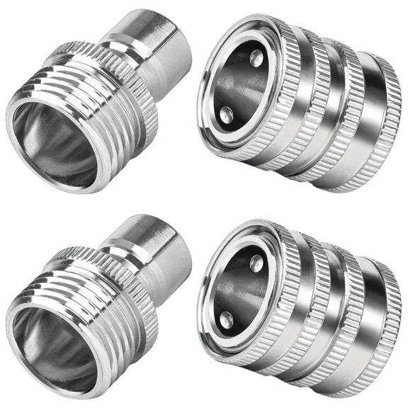 KLYNE - Garden Hose Quick Connect Water Hose Fitting 3/4 Inch Female Male Connector Set