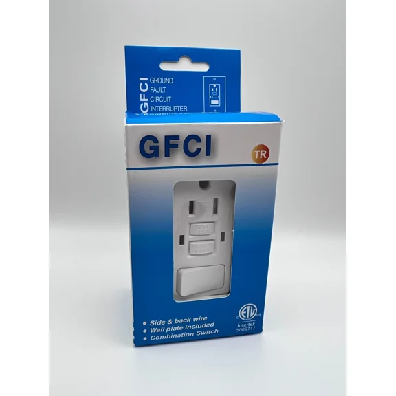 KLYNE - Gfci Combination Switch Tamper-Resistant Receptacle With Led Indicator, 15-Amp