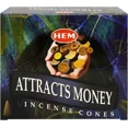 thumbnail image 1 of KLYNE - Hem Attracts Money Cones Pack Of 120 Cones | Natural Long Lasting Aroma |, 1 of 2