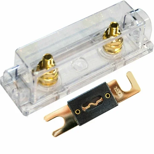 KLYNE- Imc Audio Anl Fuse Holder W/ (1) 130 Amp Gold Fuse Fits 0/2/4/ Gauge Wire