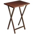 thumbnail image 1 of KLYNE - Indoor Single Folding Tv Tray Table - Walnut L 19 X W 15 X H 26, 1 of 6