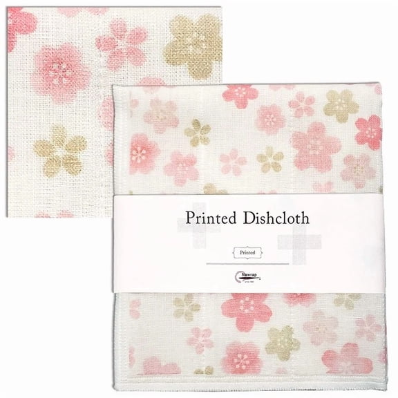 KLYNE - Japanese Kitchen Dishcloth Wash Rag Dish Towel 13.5" X 16" Sakura Made In Japan