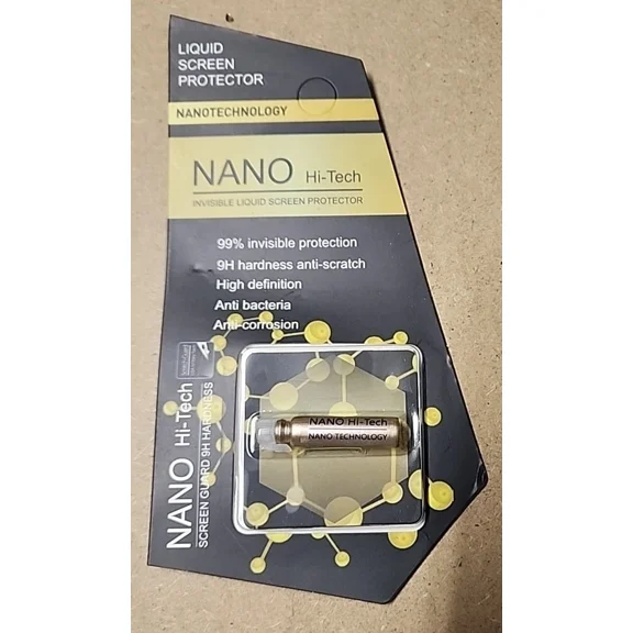 KLYNE- Lot 2X Nano Liquid Glass Screen Protector Universal Phones Hi Invisible Wipe-On