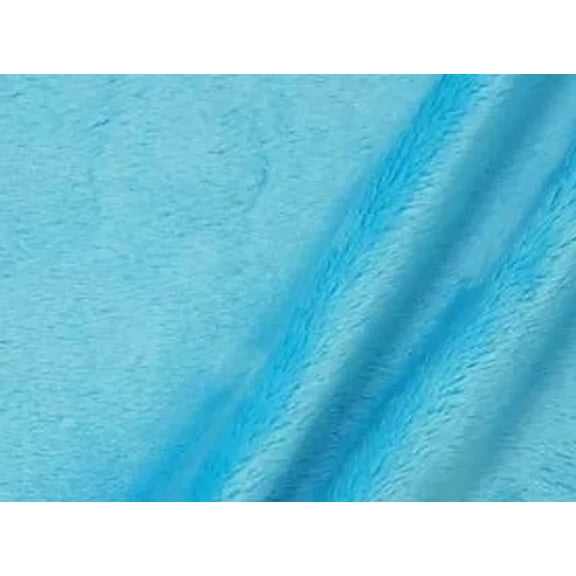 KLYNE - Minky Turquoise Solid Soft Cuddle Fabric By The Yard 60 Wide