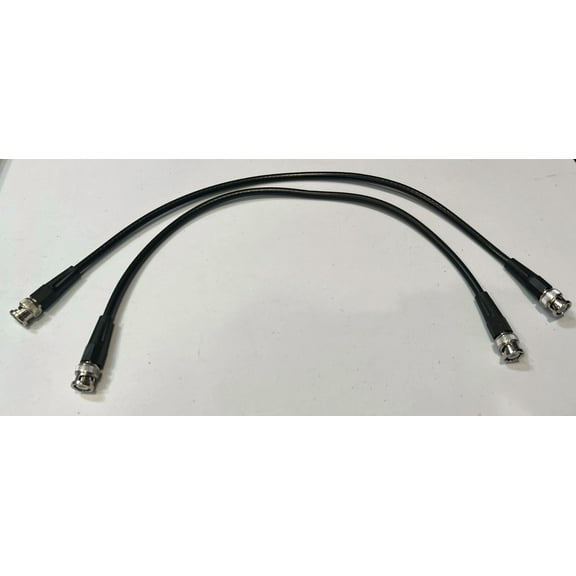 KLYNE- Moving Sale! Lot Of 2 - Rg59/U 1.5Ft Coaxial Cable With Bnc Male To Bnc Male