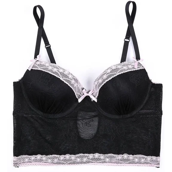 KLYNE - New Low Price! Sophie B. Demi Longline Lace Bra, Women'S Lingerie Black 36B