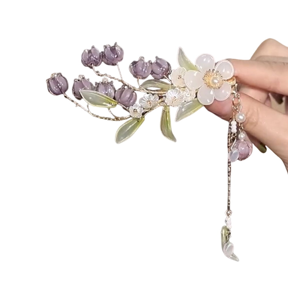 KLYNE- New Women Hanfu Tassel Hair Clip Hair Accessories Headdress Girl Jewelry Gift