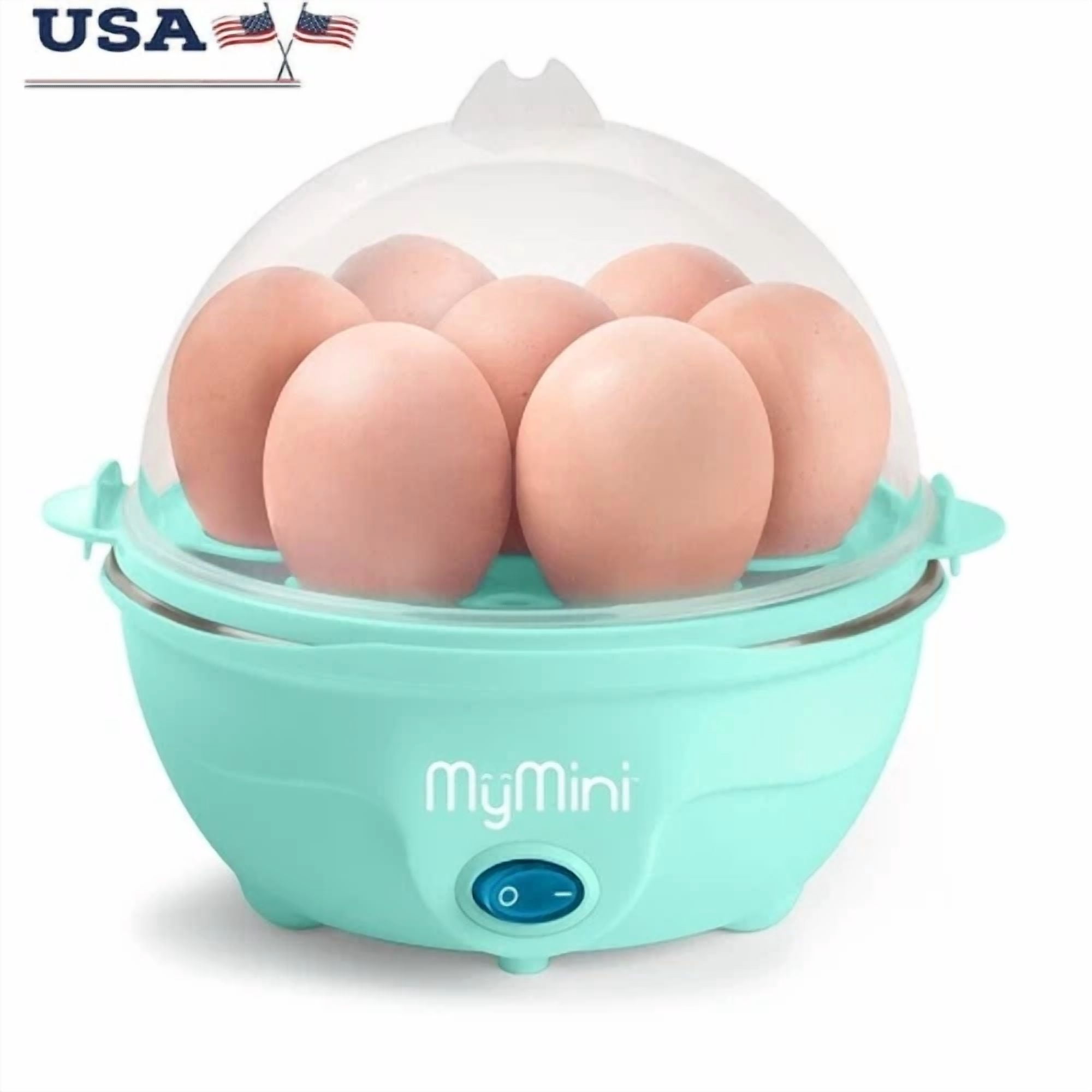 KLYNE - Premium 7 Egg Cooker One Touch Poached Hard Boiled Steamer Easy Clean Kitchen Us