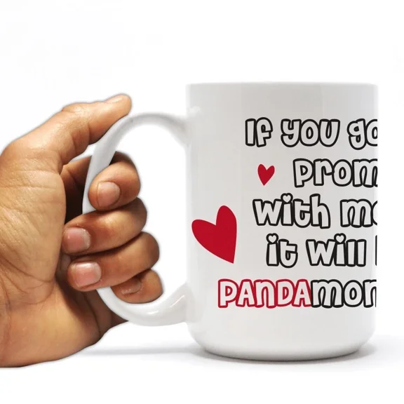 KLYNE - Promposal 15Oz Coffee Mug - "Pandamonium Prom" Panda Design