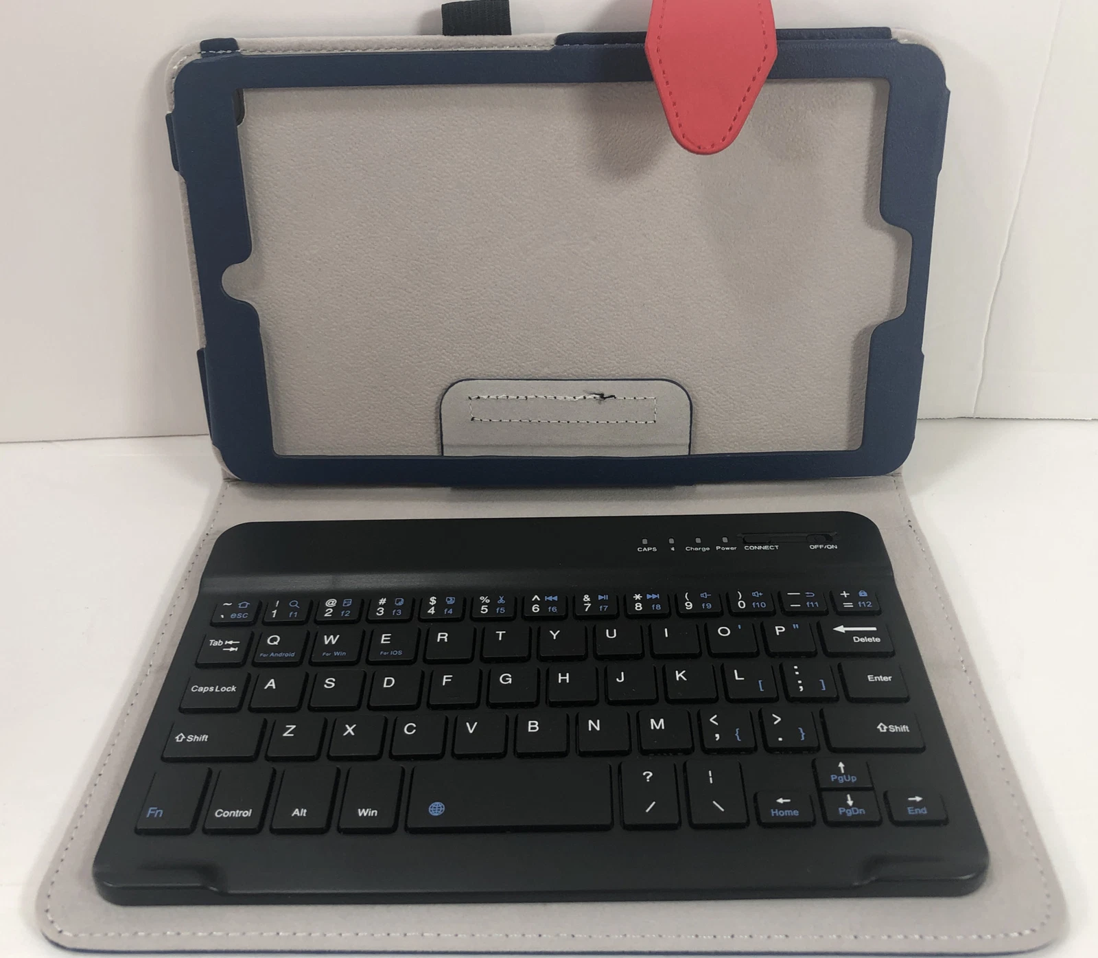 KLYNE- Tm610 G Pad X2 Plus V530 Bluetooth Keyboard Portfolio Case Blue New