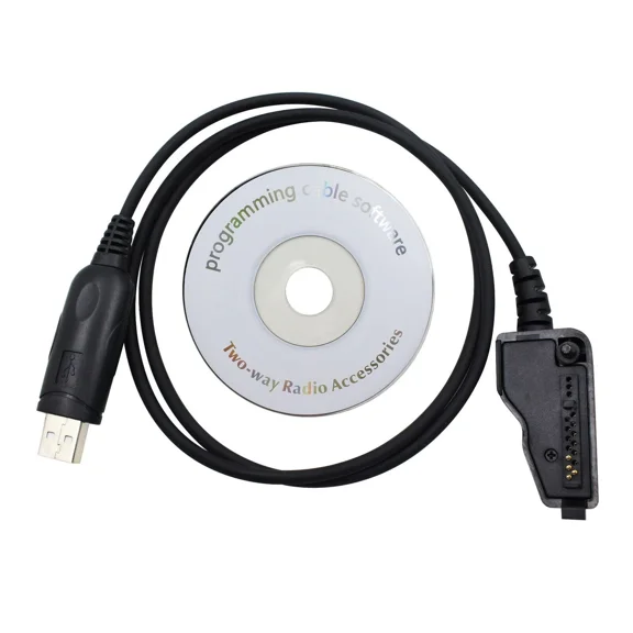 KLYNE - Usb Programming Cable W/ Cd For Kenwood Radio Tk-290 380 285 Tk-2180 3148 Kpg-36