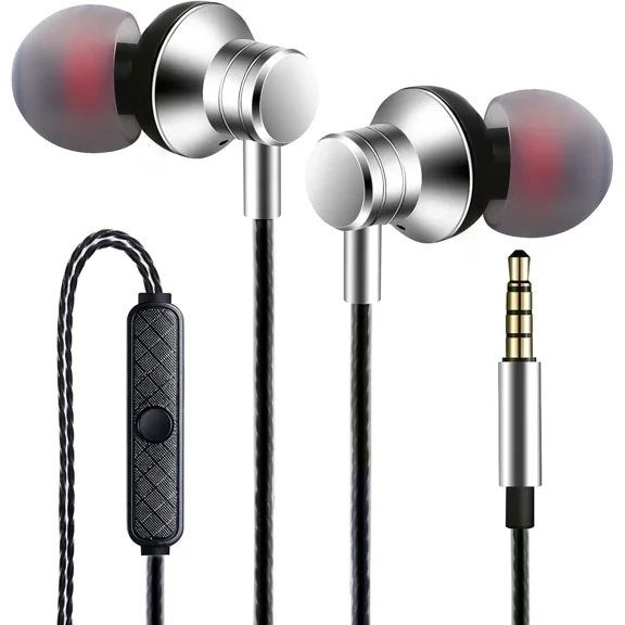 KLYNE - Wired Earbuds Headphones With Microphone Stereo Bass Earphones Noise Isolation