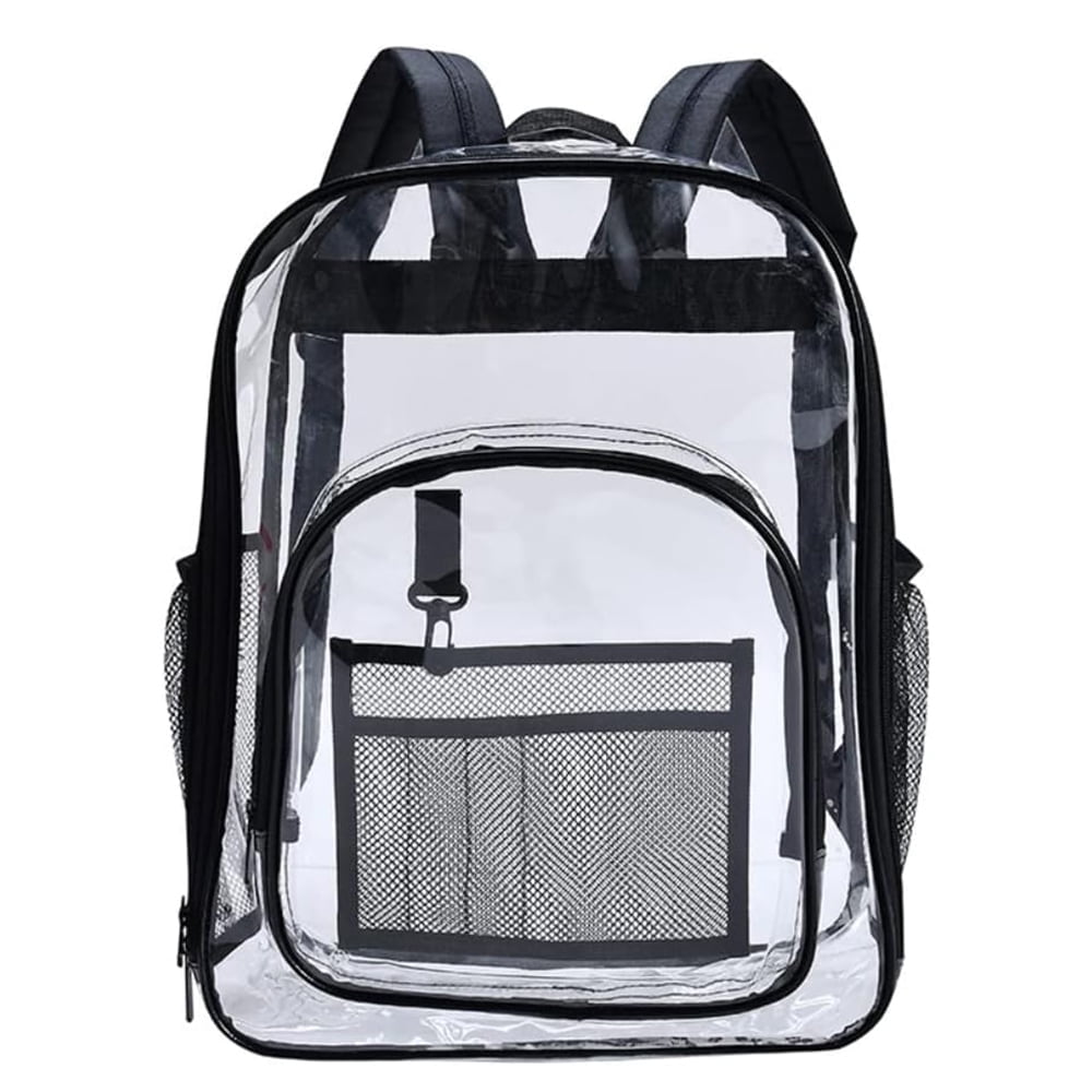 KLZO Clear Backpack Heavy Duty PVC Transparent Back Pack Large ...