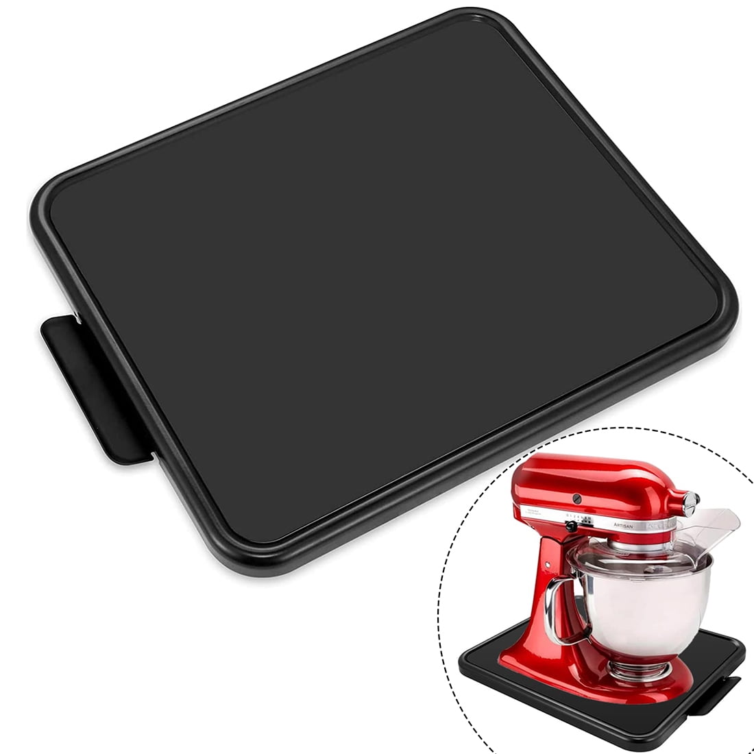 KLZO Kitchen Appliance Sliding Tray,Coffee Maker Rolling Tray Sliding