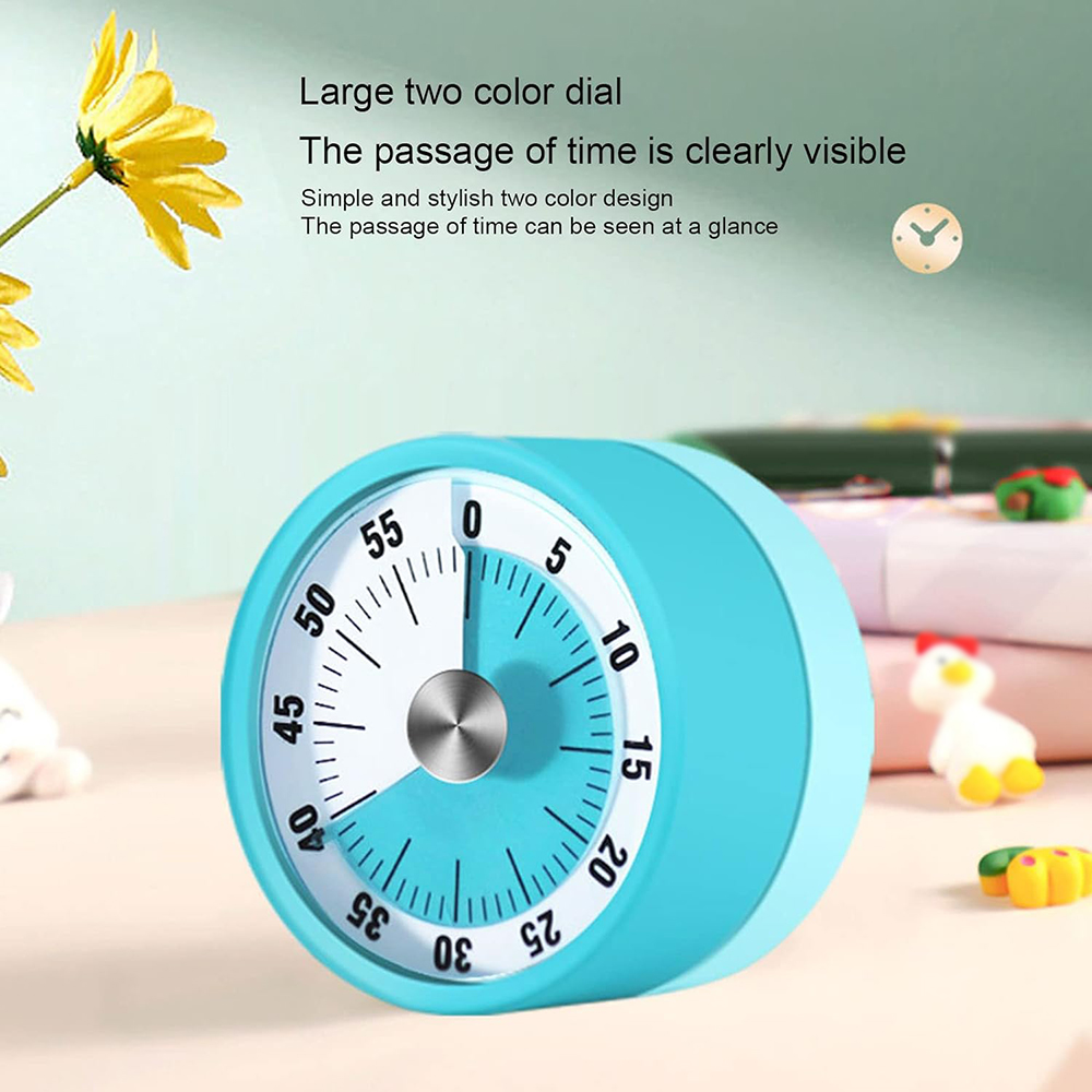 KLZO Visual Timer, Home Timer, Mechanical Kitchen Timer for Cooking, Loud Kitchen Timer for