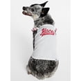 thumbnail image 1 of Kacey Lee Ruffled Spaghetti Strap Pet Tee for Cats and Dogs, White, Extra Small, 1 of 7