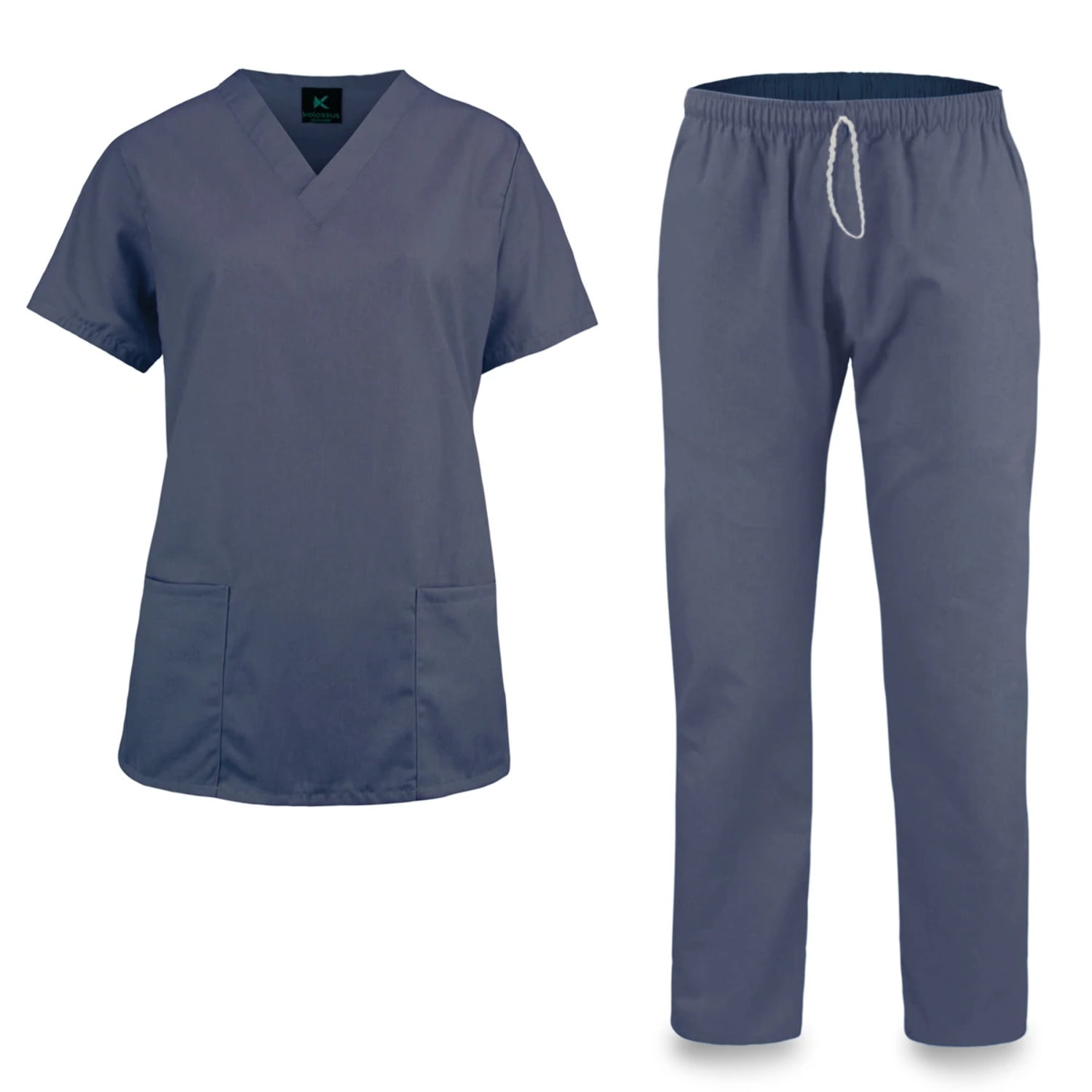 KM51L - Kolossus Women's Cotton Poly Blend Medical Scrubs Set - Walmart.com