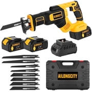 AILONGCITY 21 V Cordless Reciprocating Saw, 4.0 Ah, 3500 RPM