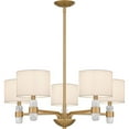 thumbnail image 1 of Quoizel Kimberly 5-Light Brushed Weathered Brass Chandelier, 1 of 7