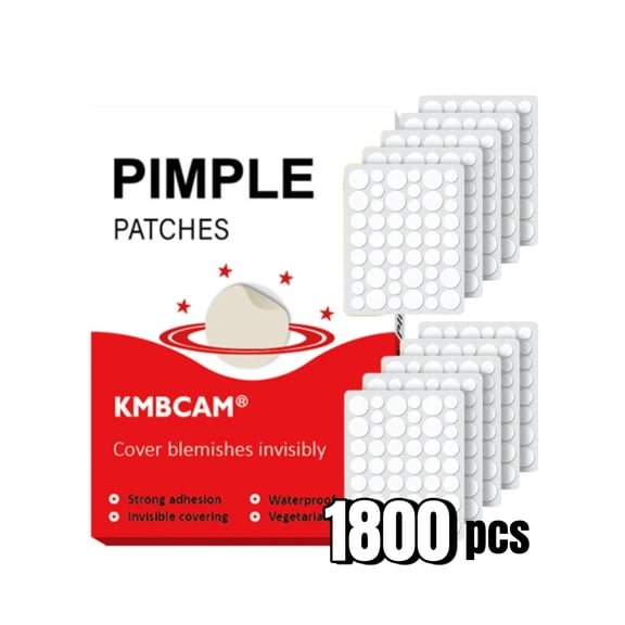 KMBCAM 180Count Hydrocolloid Acne Pimple Day Patch For Face,Waterproof & Breathable Acne Cover Patch,Mild And Non-Irritating, For Facial Skin Care,For Covering Zits And Blemishes