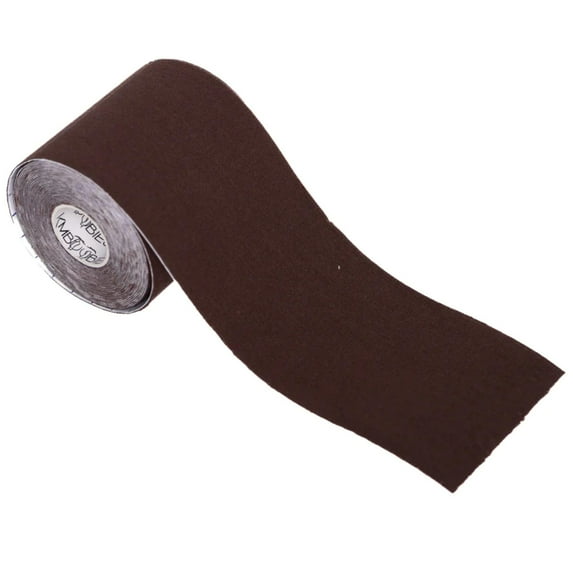 KMBoobies - Boob Tape - Instant Breast Lift - Nude Body Tape for Skin - 8 Hr Sweatproof - 5 ft Roll - Natural Skin Color (Dark Brown Chocolate)