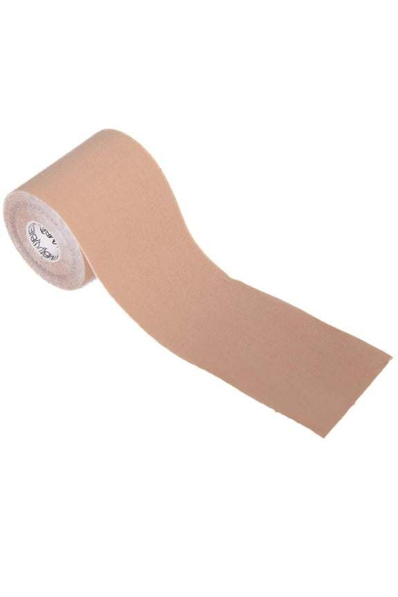 - Boob Tape - Instant Breast Lift - Nude Body Tape for Skin - 8 Hr Sweatproof - 5 ft Roll - Natural Skin Color (Nude Crme Brle)