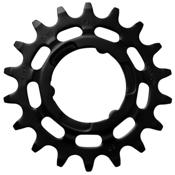 KMC 18T Black 1/8" Chainring for Shimano E-Bike systems