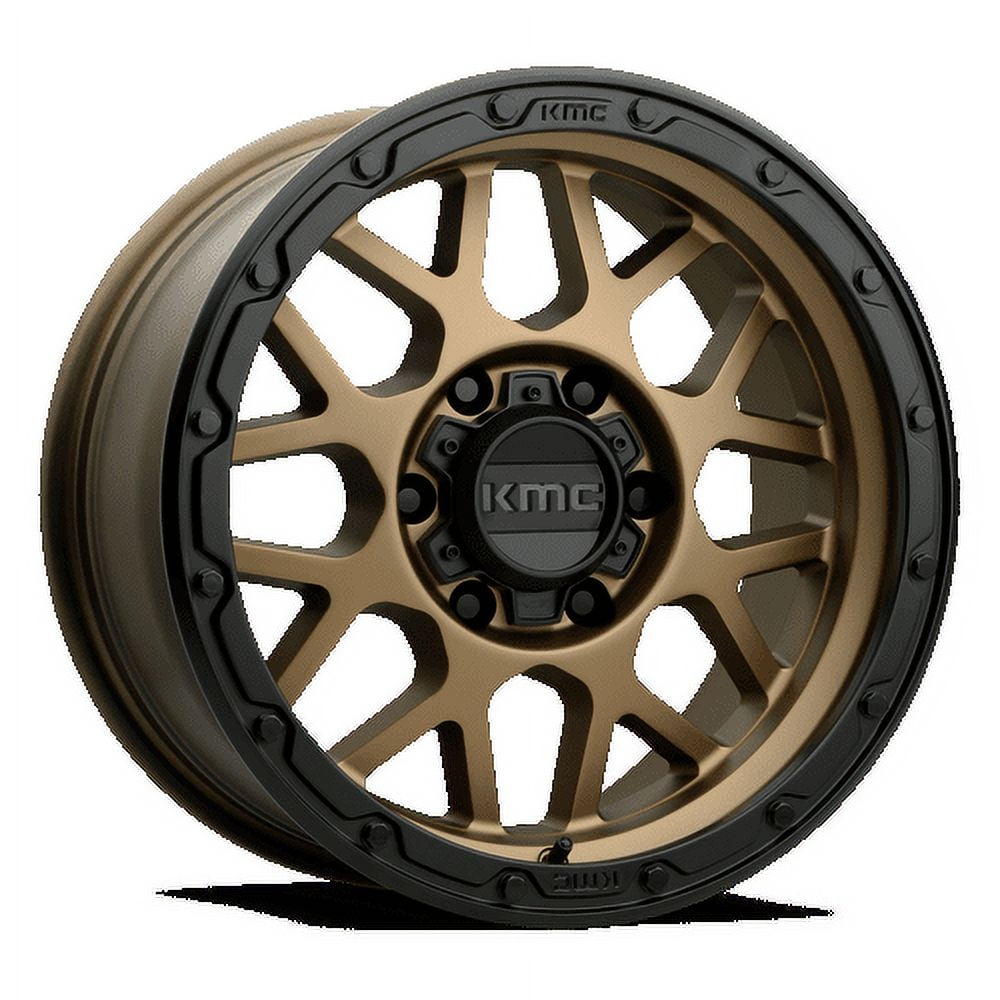 KMC Aluminum Rim KM535 GRENADE OFF-ROAD 18X8.5in Matte Bronze Matte Black Lip Finish, KM53588563600