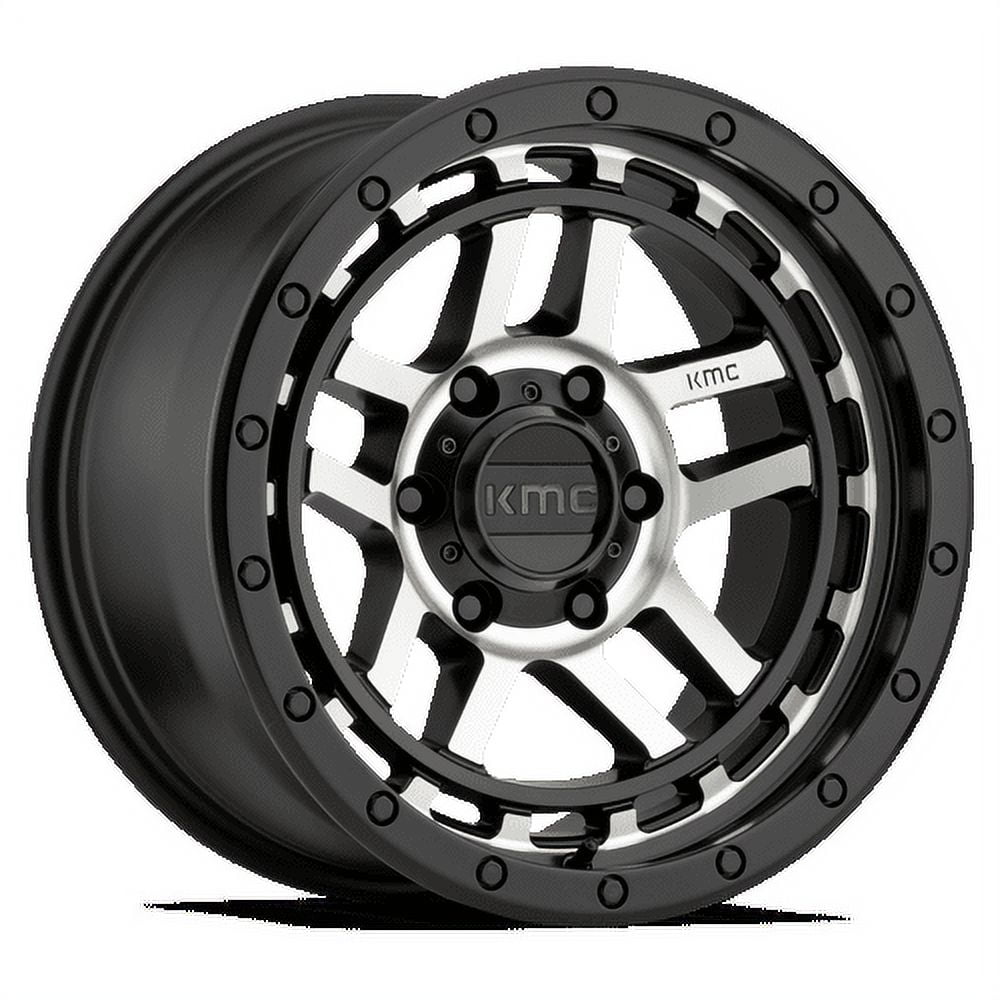 KMC Aluminum Rim KM540 RECON 17X8.5in Satin Black Machined Finish