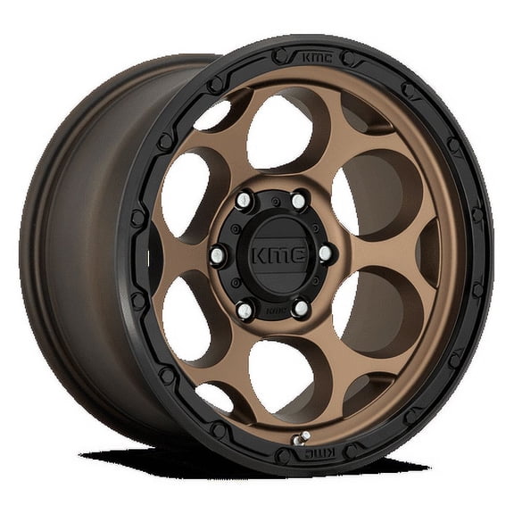 KMC Aluminum Rim KM541 DIRTY HARRY 17X8.5in Matte Bronze with Black Lip Finish, KM54178568618