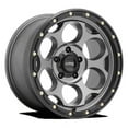 thumbnail image 1 of KMC Aluminum Rim KM541 DIRTY HARRY 17X8.5in Satin Gray with Black Lip Finish, KM54178550900, 1 of 3