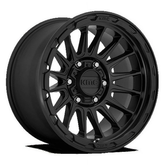 KMC Aluminum Rim KM542 IMPACT 17X8in Satin Black Finish, KM54278050735