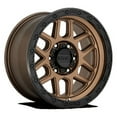 thumbnail image 1 of KMC Aluminum Rim KM544 MESA 17X9in Matte Bronze with Black Lip Finish, KM54479087618, 1 of 3
