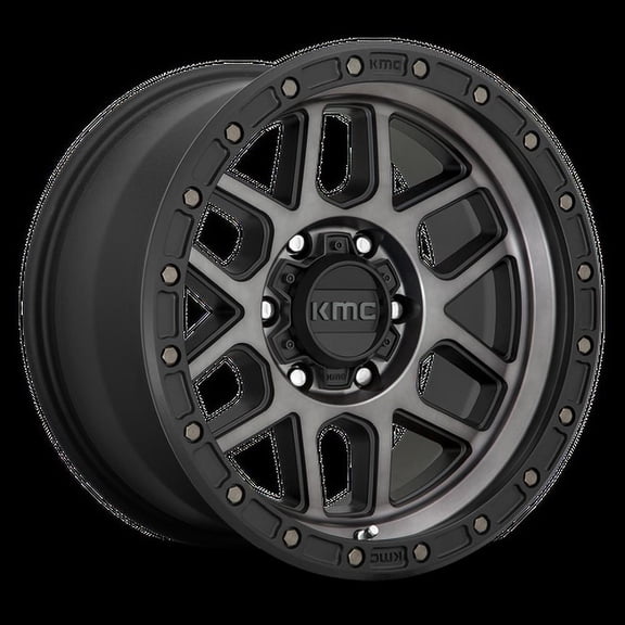 KMC Aluminum Rim KM544 MESA 18X9in Satin Black with Gray Tint Finish, KM54489050418