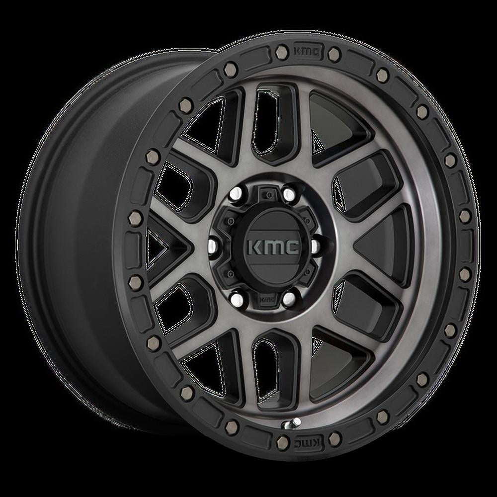 KMC Aluminum Rim KM544 MESA 18X9in Satin Black with Gray Tint Finish, KM54489068418