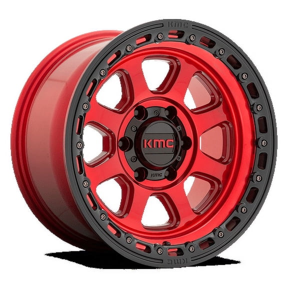 KMC Aluminum Rim KM548 CHASE 20X9in Candy Red with Black Lip Finish, KM54829080918