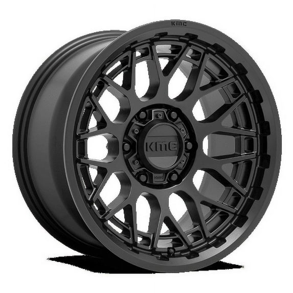 KMC Aluminum Rim KM722 TECHNIC 20X9in Satin Black Finish, KM72229063700