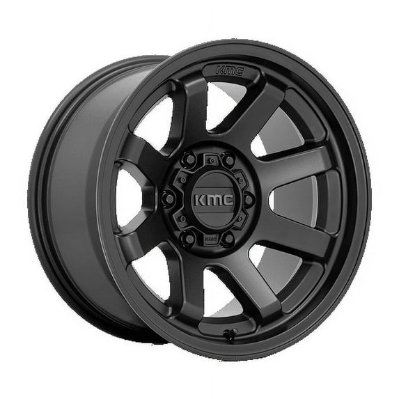 KMC Aluminum Rim KM723 TRAIL 17X9in Satin Black Finish, KM72379050712NUS
