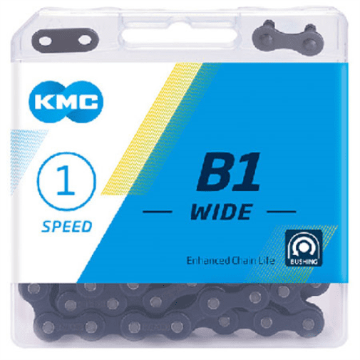 KMC B1 Wide Single Speed Chain, 112 Link, Black