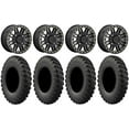 thumbnail image 1 of KMC Cage Beadlock 15" Wheels Black 30" MotoRally Tires Can-Am Maverick X3 / Honda Pioneer 1000 / Talon, 1 of 4