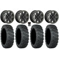thumbnail image 1 of KMC Cage Beadlock 15" Wheels Black 32" Versa Cross V3 Tires Sportsman RZR Ranger, 1 of 4
