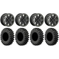 thumbnail image 1 of KMC Cage Beadlock 15" Wheels Black 37" MotoRavage XL Tires Sportsman RZR Ranger, 1 of 4