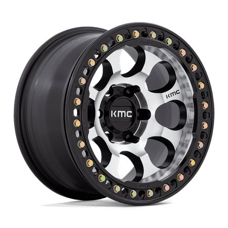KMC Cast Aluminum Rim KM237 17X8.5 5X5.0 MACH-FC-BLK 0MM, KM237DB17855000