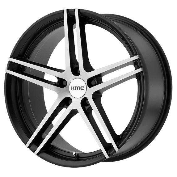 KMC Cast Aluminum Rim KM703 18X9.5 5X4.5 S-BLK BRUSH 45MM, KM70389512345