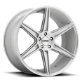 thumbnail image 1 of KMC Cast Aluminum Rim KM711 22X10.5 5X120 BRUSHED SLV 40MM, KM71122552440, 1 of 3