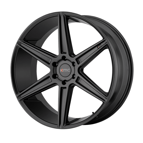 KMC Cast Aluminum Rim KM712 20X9 6X5.5 S-BLK 30MM, KM71229062730