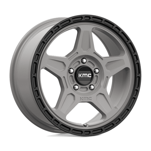 KMC Cast Aluminum Rim KM721 17X8 5X112 S-GRAY BLK LP 38MM, KM72178057438