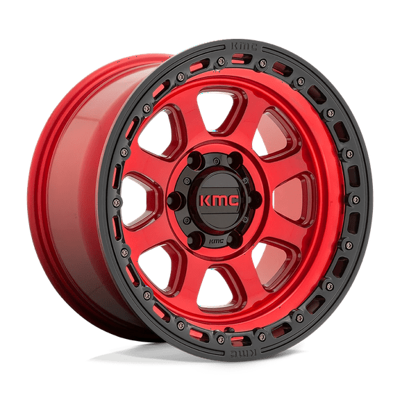 KMC Cast Aluminum Wheel KM548 18x9 8x180 C-RED BLK-LP 0mm, KM54889088900